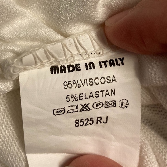 LAST DAY! Gigi Moda White Glittery Tank Top - Picture 6 of 6